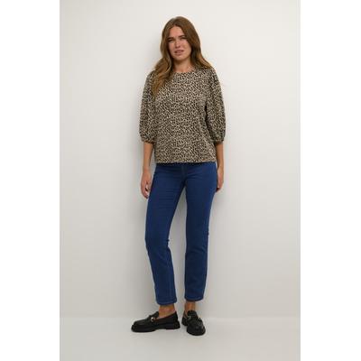 Langarm-Shirt Regular fit Leopard Jacquard Image