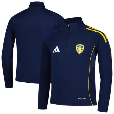 Leeds United adidas Trainings-Oberteil – Marineblau – Kinder Image