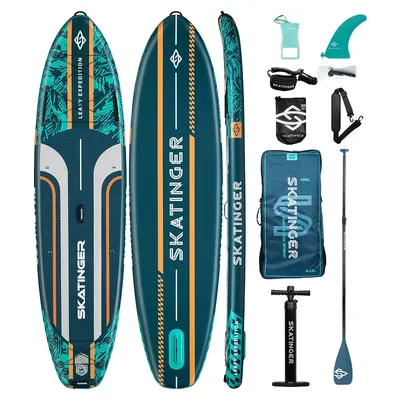 SKATINGER Inflatable Paddle Board 11'6'' X 35'' X 6'' for Adults Waterproof Standing Style with Accessories Aquatic Outdoor Game