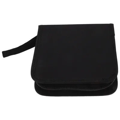 Cd Case Holder Dvd Storage Box ganizer With Zipper Closure Hard Disc Bags Cases Blue Color Cd Binder Cd Holder Car