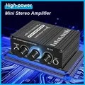 AK270 Mini Amplificatore di Potenza Stereo 2.0 Canali Amplificatore Audio Portatile Ingresso Ausiliario Amplificatore Altoparlante Per Auto e Case