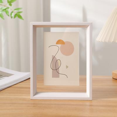 Double-Sided Transparent Acrylic Photo Frame, 10-Inch Display Stand for Specimens, Calligraphy, A4 Photos