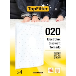 Top Filter 4er-Set TopFilter Premium-Eimerstaubsaugerfilter von Electrolux und Tornado Image