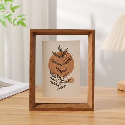Double-Sided Transparent Acrylic Photo Frame, 10-Inch Display Stand for Specimens, Calligraphy, A4 Photos