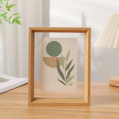 Double-Sided Transparent Acrylic Photo Frame, 10-Inch Display Stand for Specimens, Calligraphy, A4 Photos