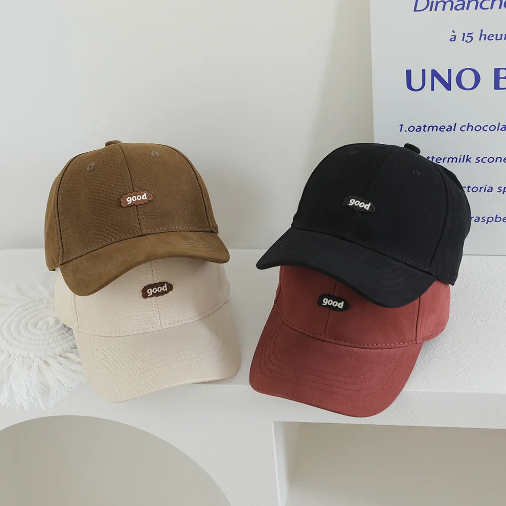 2025 Feste Brief Kinder Baseball Kappe Muster Kinder Mädchen Jungen Sonnenhut Herbst Im Freien Einstellbare Visier Baby Mütze Image