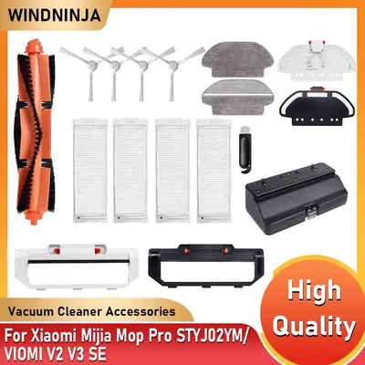Für Xiaomi Mi Robot Vacuum-Mop Pro STYTJ02YM STYJ02YM Viomi V2 V3 SE Conga 3490 3690 Hauptseitenbürste Hepa-Filter Ersatzteile Image