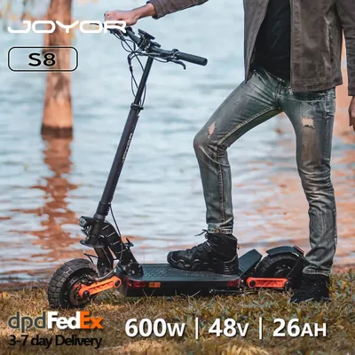 JOYOR S8 E-Scooter, 48V 26Ah Akku, 90 km Reichweite 25 km/h, 10 Zoll Faltbarer Elektroroller für Erwachsene