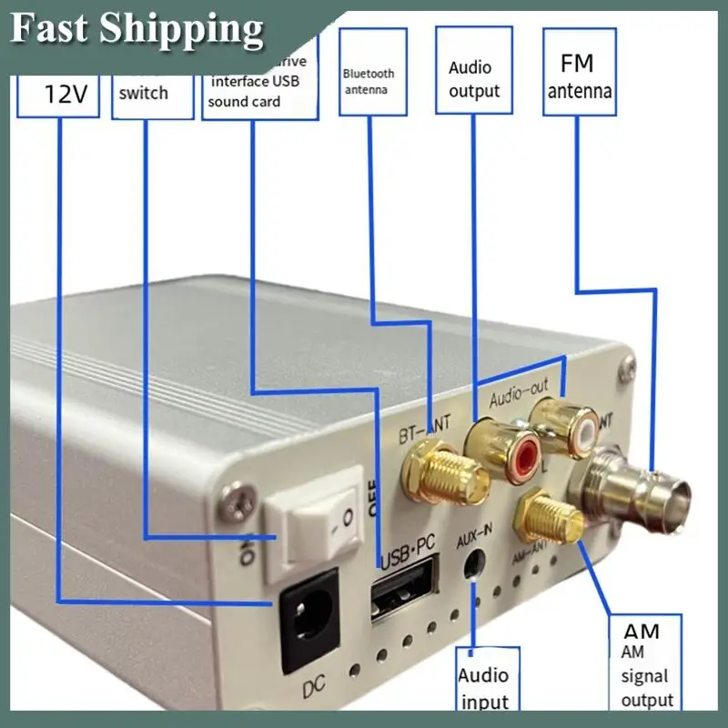 -MEOF AM Sender mit OLED-Display Bluetooth Wireless Sender Audio Zubehör US-Stecker Image
