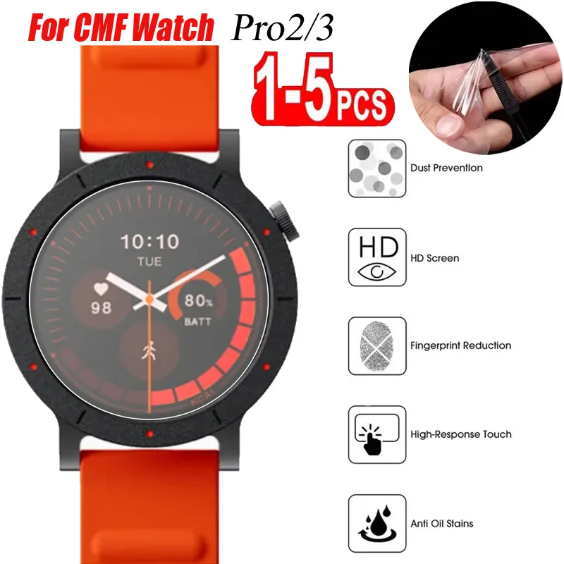 Displayschutzfolie Hydrogelfolie für CMF By Nothing Watch Pro 3 2 Smartwatch, kratzfest, weicher Film, kein Glas für CMF Watch Pro 3 Image