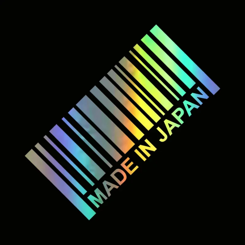 Hergestellt in Japan JDM 3D-Autoaufkleber, 15,5 x 7,5 cm, lustiger Vinyl-Aufkleber für Stoßstangenfenster, Motorrad-Styling-Zubehör Image