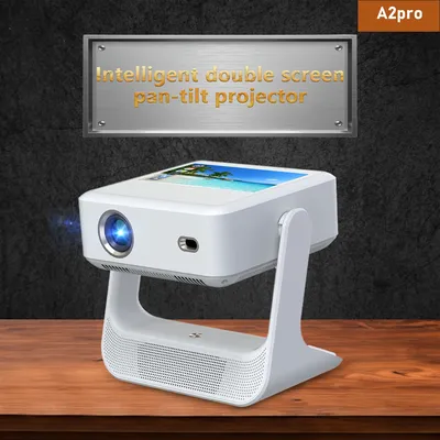 A2pro hochauflösender Dual-Screen-Touchscreen-Projektor. 4K Blaulicht-Augenschutz. Spielbares Heimkino. Image