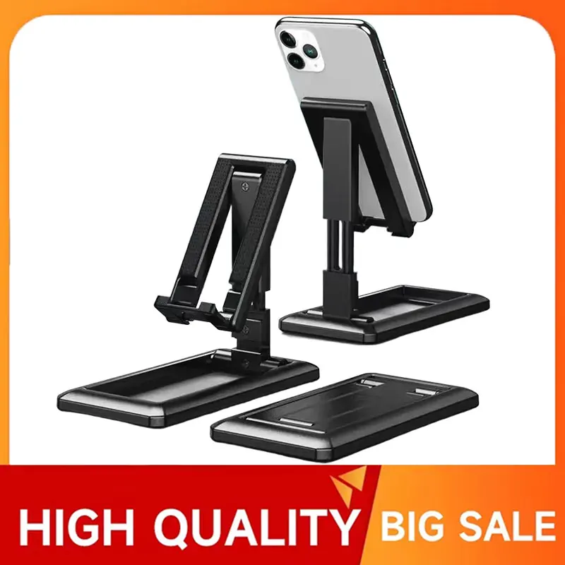 Für IPad IPhone Samsung Einstellbare Schreibtisch Halterung Faltbare Tablet Handy Desktop Telefon Stehen Schreibtisch Halter Smartphone Ständer Image