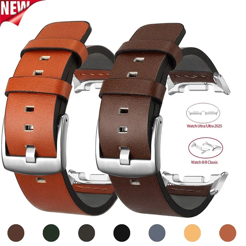 Neues Lederarmband für Samsung Galaxy Watch 8 40 mm 44 mm 8 klassisches Luxusarmband für Samsung Galaxy Ultra 2025 Armbandzubehör Image
