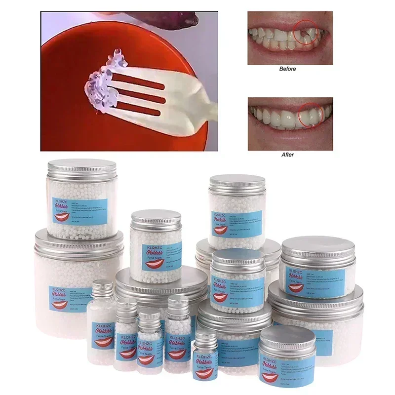50 ml DIY Temporäre Zahn Reparatur Kit Dental Kleber Formbare Lücke Füllstoff Sichere Notfall Zähne Reparatur für Erwachsene Zahnpflege liefert Image