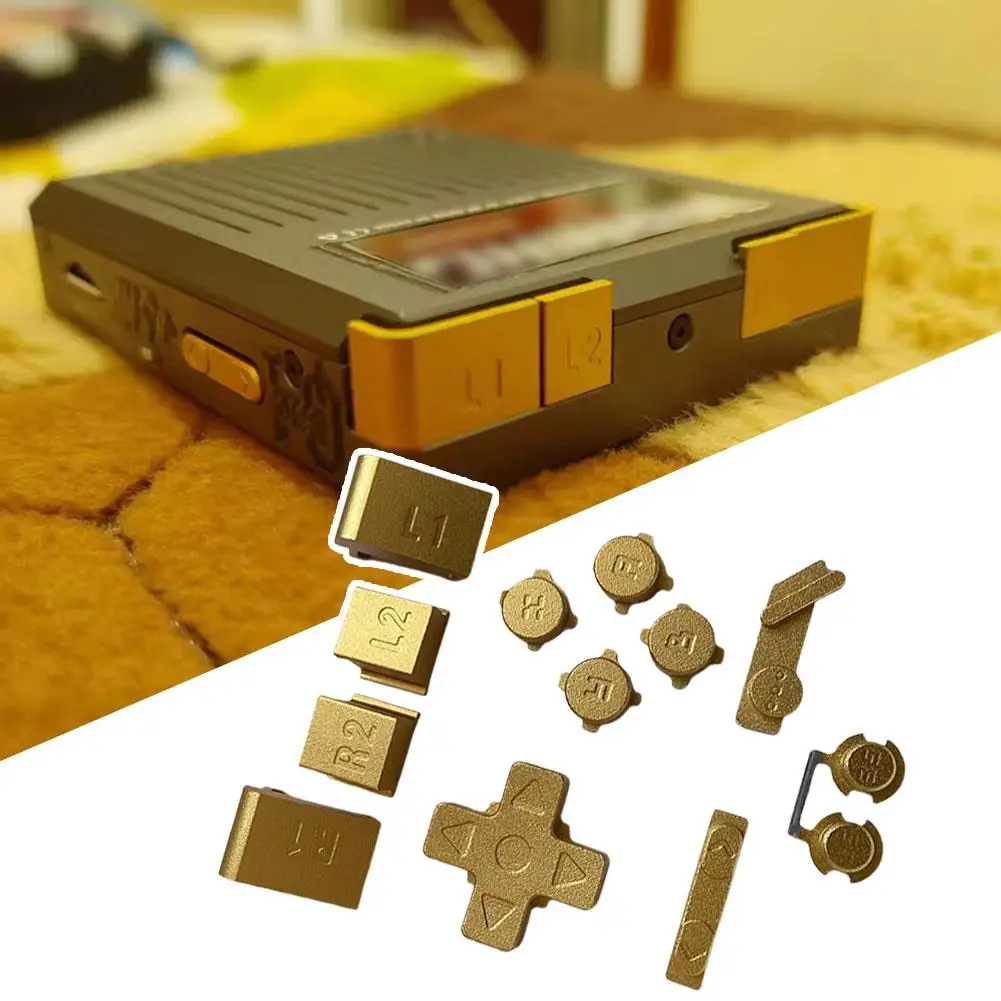 Metall Ersatz Tasten Für GKD Pixel 2 Handheld Spielkonsole Controller Tasten Kit Retro Spiel Schlüssel Tasten Für GKD Pixel 2 Image