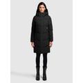 khujo Pufferjacke "GRAYA" Gr. M in schwarz | Obermaterial: 70% Baumwolle