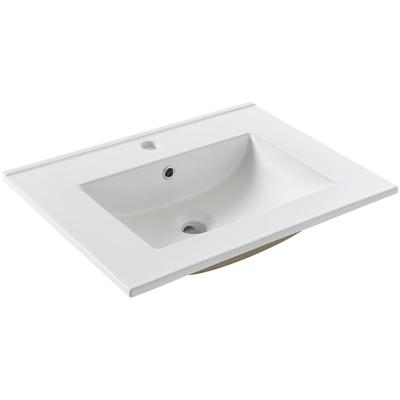 Einbauwaschbecken WELLTIME "Trento", weiß, B:61cm H:16cm T:46cm, Keramik, Waschtische Image