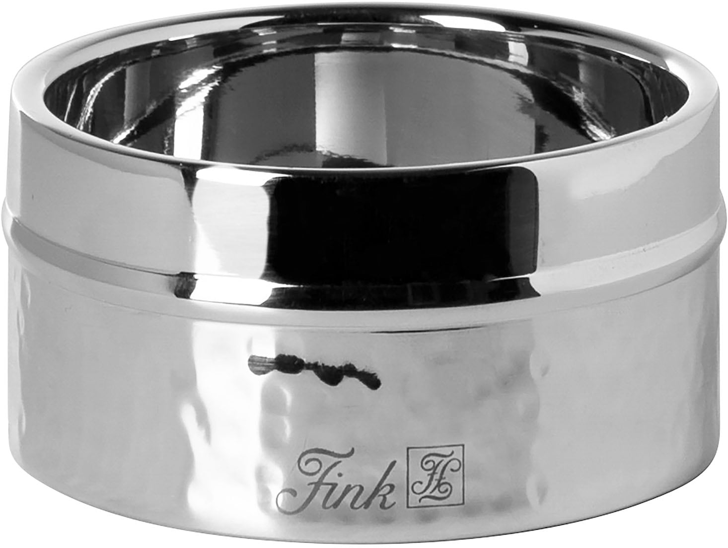 Kerzenhalter FINK "Stumpenkerzenhalter NASSAU", silber (silberfarben), H:5cm Ø:10cm, Edelstahl, Kerzenhalter, Leuchter für Stumpenkerzen bis ca. Ø 8 cm Image