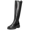 Stiefel PAUL GREEN "Paul Green Stiefel Leder/Textil", Damen, Gr. 38,5, schwarz, Leder, Textil, casual, Schuhe