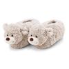 Plüsch Hausschuhe NICI "Nici Green Bär Finni", Damen, Gr. 40/43 (41), beige bär, Polyester, casual, Schuhe, Hausschuh mit Motiv