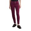 5-Pocket-Hose MARC O'POLO "aus Organic-Cotton-Modal-Stretch", Damen, Gr. 29, Länge 30, rot (aubergine rot), Obermaterial: 82% Baumwolle, 17% Modal, 1% Elasthan, unifarben, casual, lässig geschnitten knöchelfrei, Hosen