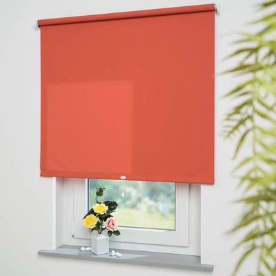 Springrollo LIEDECO "Uni" Gr. 15, orange (terra), B:72cm H:180cm, Polyester, Metall, Rollos, lichtdurchlässig Image