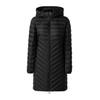 Steppmantel S.OLIVER, Damen, Gr. 46, schwarz, Web, Obermaterial: 100% Polyester, unifarben, casual, schmal ca. Mitte Oberschenkel, Langarm elastischer Bund, Mäntel, im Slim Fit, abnehmbare Kapuze