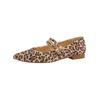 Riemchenballerina PAUL GREEN "Paul Green Ballerinas Leder", Damen, Gr. 42, braun (leopard), Leder, casual, Schuhe