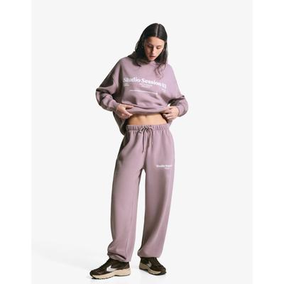 Bershka Printed Joggers Women Xs Violet