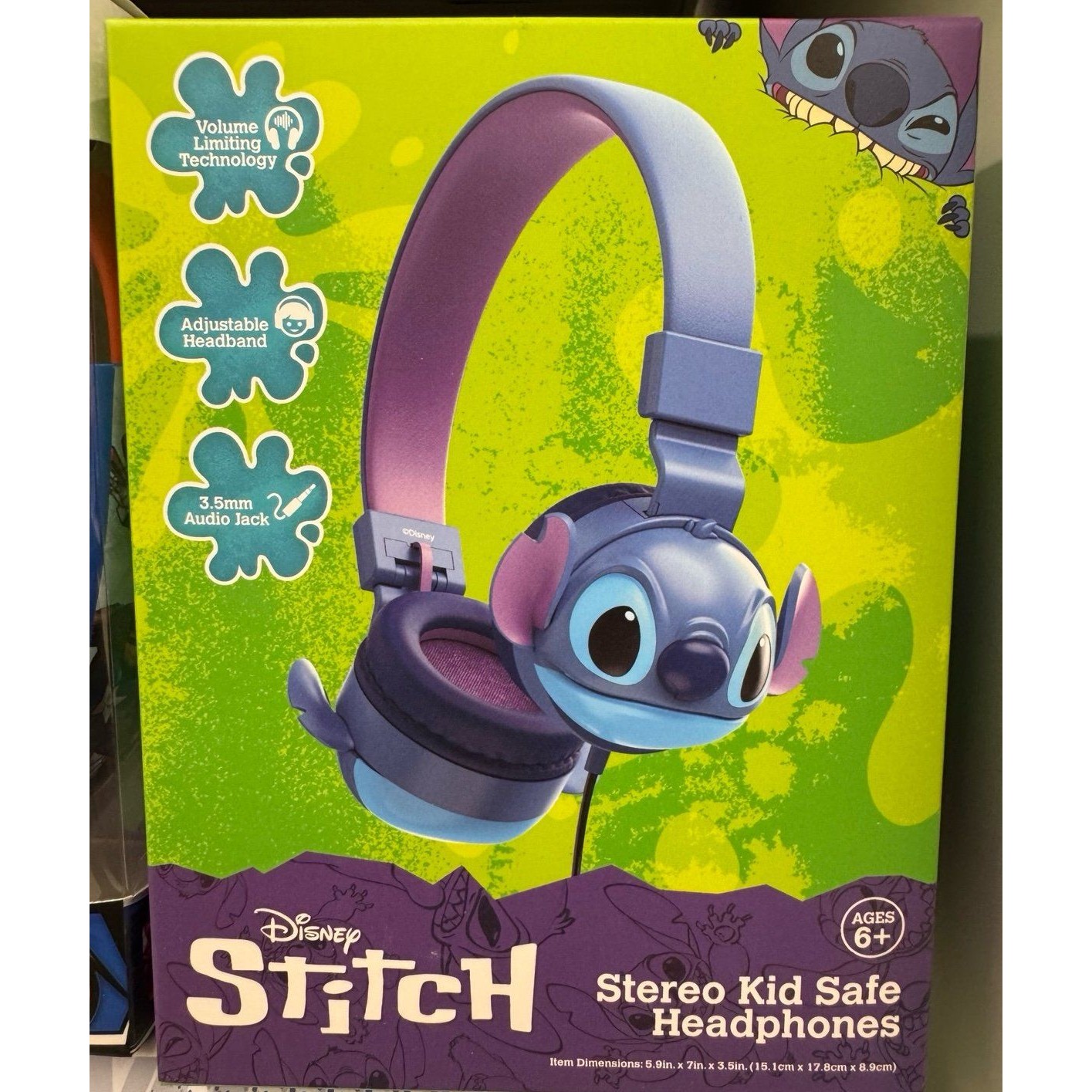 Disney Headphones | Disney Stitch Stereo Kid Safe Headphones Fb66 | Color: Red | Size: Os