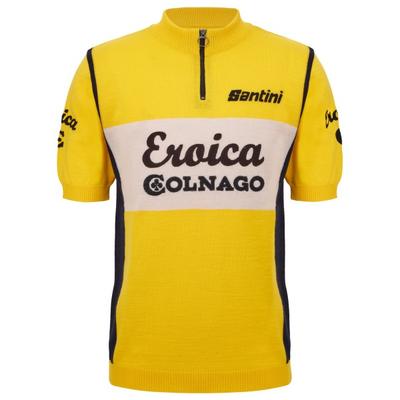 Santini - Eroica Colnago Wool Jersey - Radtrikot Gr S giallo Image