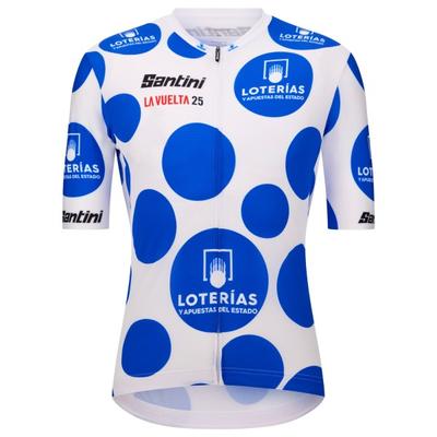 Santini - La Vuelta Polka Dot Jersey - Radtrikot Gr L blau Image