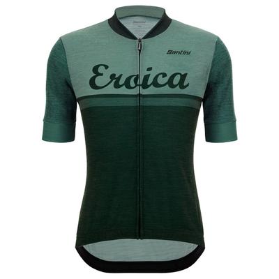 Santini - Eroica Valle Wool Jersey - Radtrikot Gr XXL grün Image