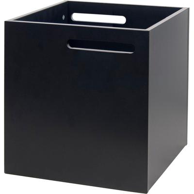 Aufbewahrungsbox TEMAHOME "Berlin", schwarz, B:34cm H:34cm T:34cm, Spanplatte, Aufbewahrungsboxen, mit Muldegriffen für Transport, verschiedene Farbvarianten erhältlich Image