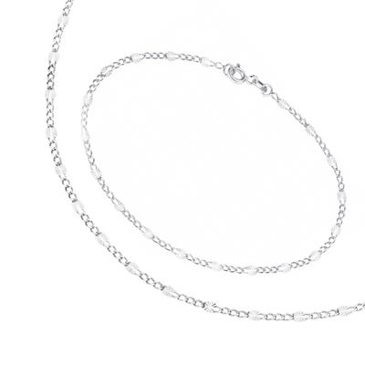Ketten und Armband Set FIRETTI "Multipack Schmuck Geschenk Silber 925 Armkette Halskette", silber (silberfarben), Schmuck-Sets, Damen, Silber 925 (Sterlingsilber) Image