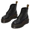 Schlupfboots DR. MARTENS "Sinclair", Damen, Gr. 39, schwarz, Leder, casual, Schuhe, Plateauboots, Chunky Boot mit modischem Reißverschluss