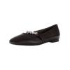 Ballerina GABOR "Gabor Ballerinas Nappaleder", Damen, Gr. 39, schwarz, Nappaleder, elegant, Schuhe