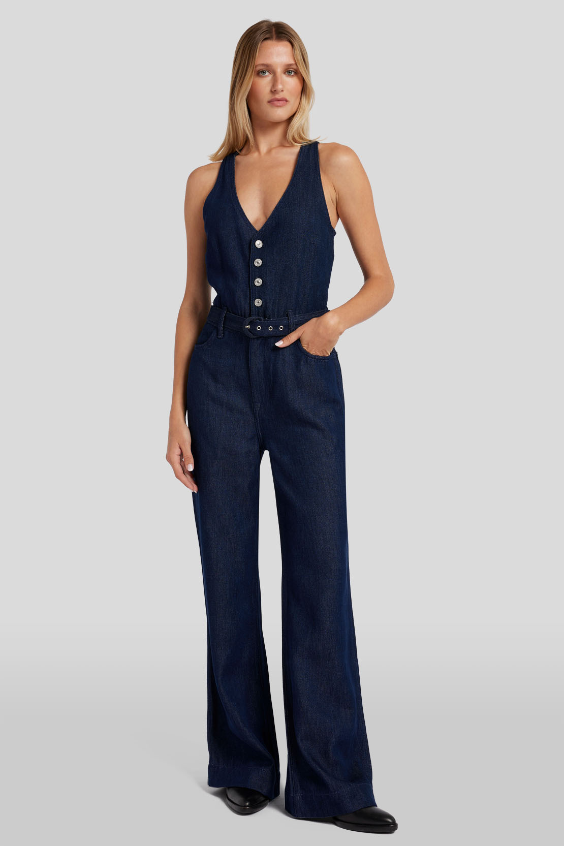 Damen Wide Leg Tailored Jumpsuit Image
