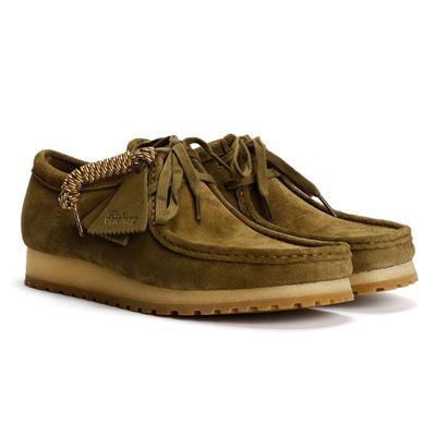 Clarks Originals Wallabee RB Herren Wildleder Schnürschuhe In Grün Image