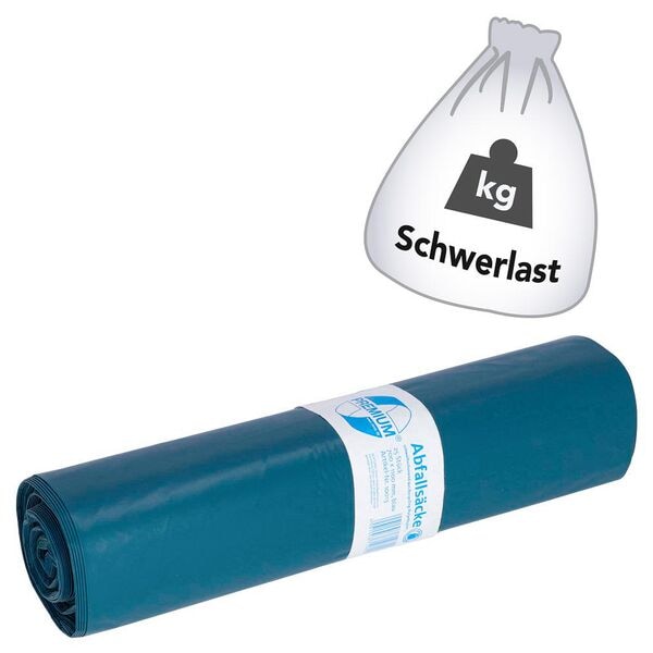 Deiss Schwerlastsäcke 120 Liter Typ 70 blau 25 Stück blau, 70x110 cm Image