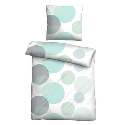 Castell Thermo-Fleece Bettwäsche Blasen mint, 1x 135x200 cm + 1x 80x80 cm