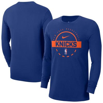 Langärmliges Trainings-T-Shirt von New York Knicks von Nike – Herren Image