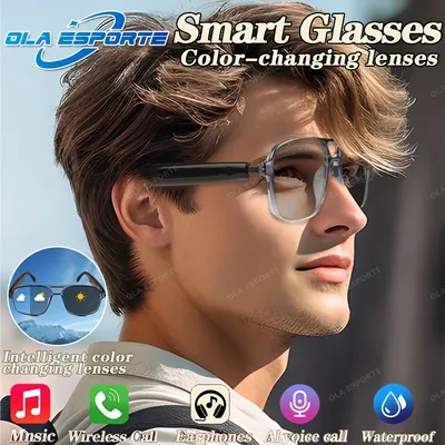 Intelligente Brille, intelligente Farbwechselgläser, Bluetooth-Anruf, Outdoor-Sport, Foto, Musik, HiFi, blaues Licht, intelligente Sonnenbrille Image