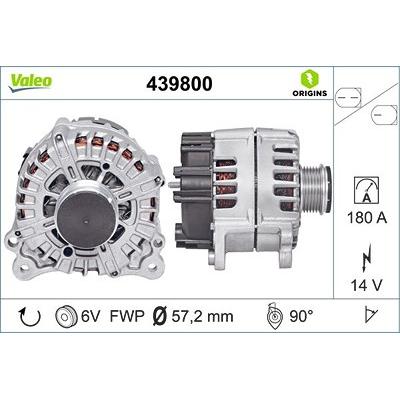 Valeo Generator [Hersteller-Nr. 439800] für Audi, Porsche Image