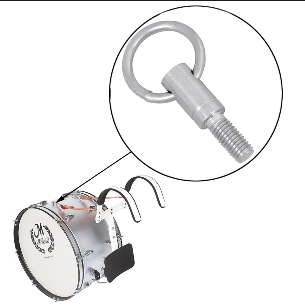 Drum Strap Halter Halterung Schraube Einstellbar Robustes Metall Percussion Instrument Teile Zubehör Winkel Einstellbar für Snare Drum Image