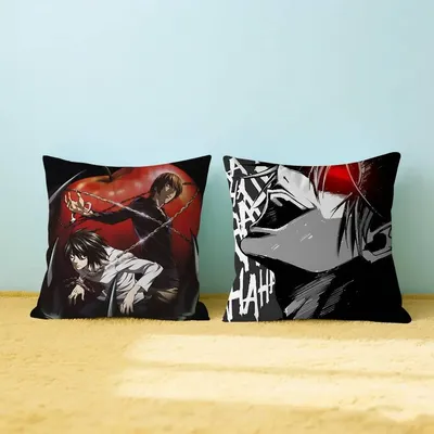 Anime D-Death N-Note Kissen Geschenk Home Office Dekoration Kissen Schlafzimmer Sofa Auto Kissenbezug Kissenbezug Image