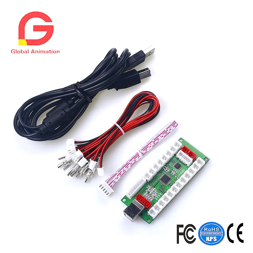 Nullverzögerung, Arcade-USB-Encoder zum PC-Joystick, XBOX 360, 4 in 1, PS2, PS3, Windows, Android-System