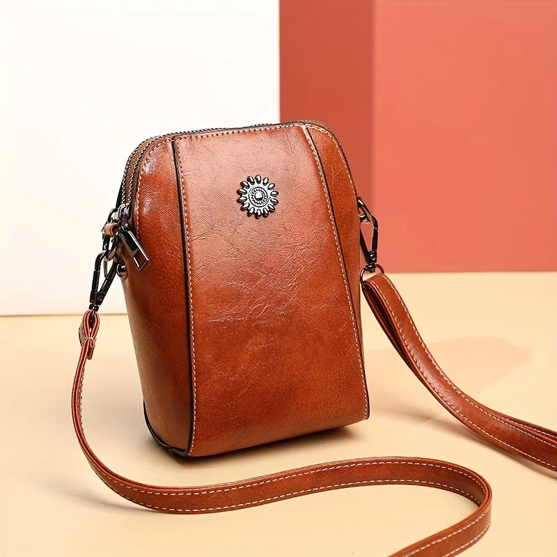 Sac de téléphone portable en cuir souple pour femmes, Mini sac, Style Vertical à la mode, petit sac pour mettre des téléphones portables, nouvelle mode