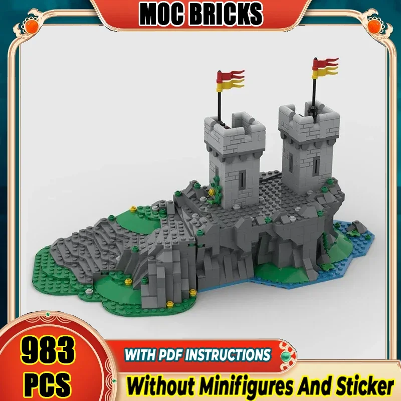 Mittelalterliche Burg Modell Moc Bausteine Front Towers Erweiterung Technologie Modulare Blöcke Geschenk Weihnachten Spielzeug DIY Sets Montage Image